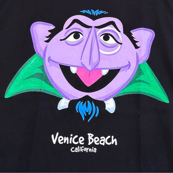 Vintage Count Von Count Sesame Street T Shirt Size Men’s Large New Without Tags - Picture 2 of 5